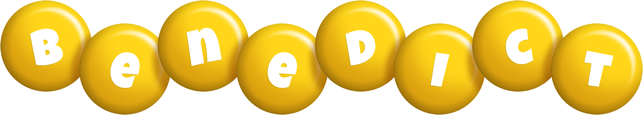 Benedict candy-yellow logo