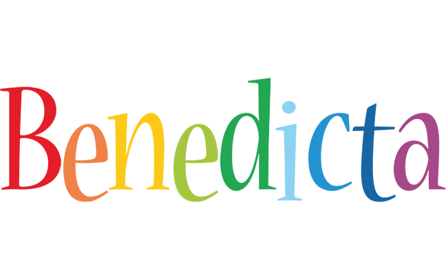 Benedicta birthday logo