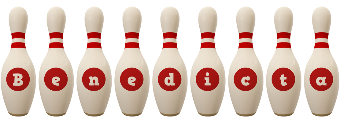 Benedicta bowling-pin logo