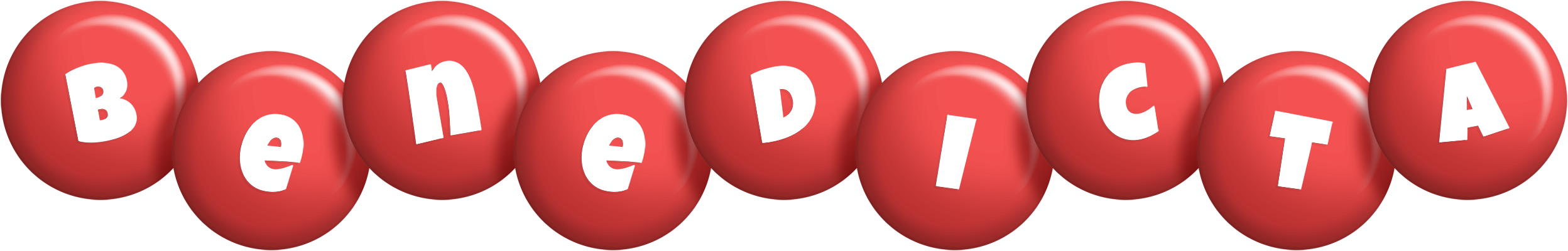 Benedicta candy-red logo