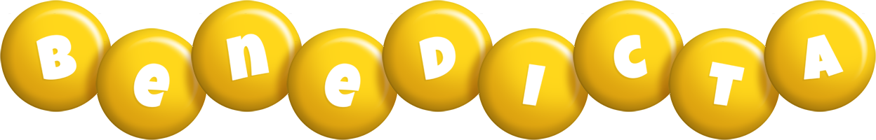 Benedicta candy-yellow logo