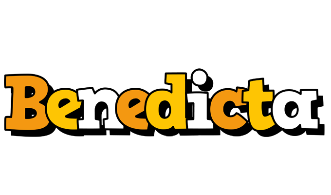 Benedicta cartoon logo