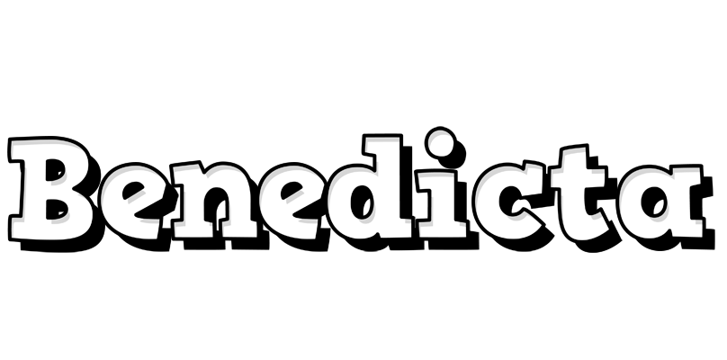 Benedicta snowing logo