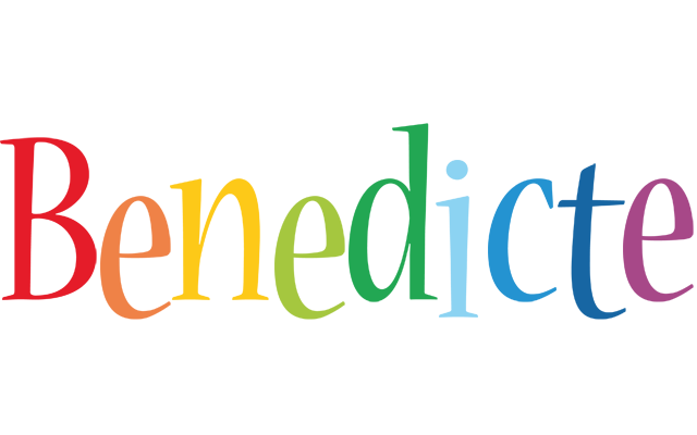 Benedicte birthday logo