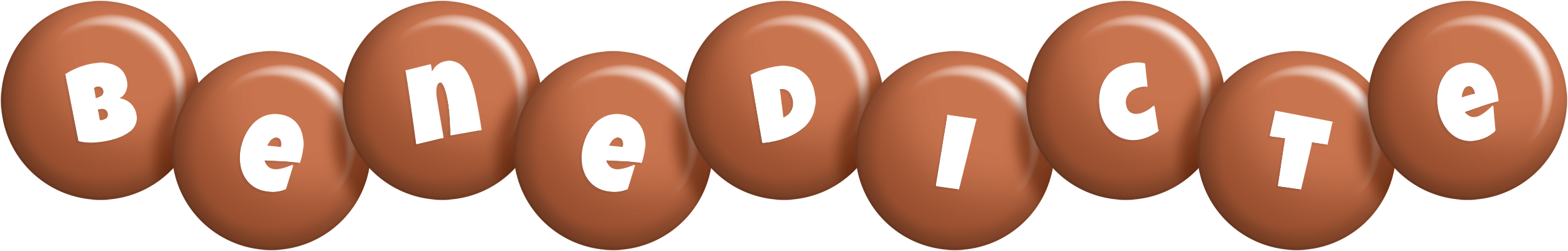 Benedicte candy-brown logo