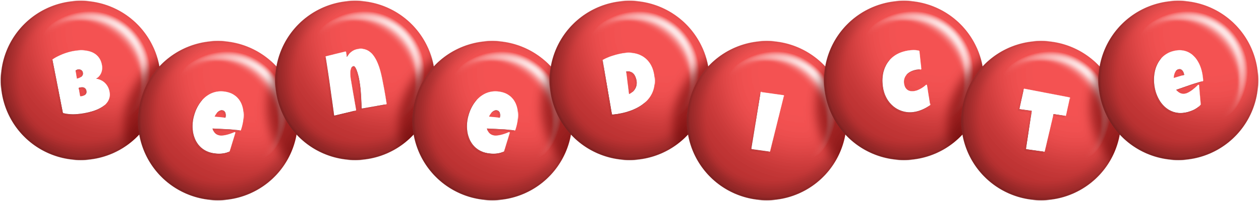 Benedicte candy-red logo