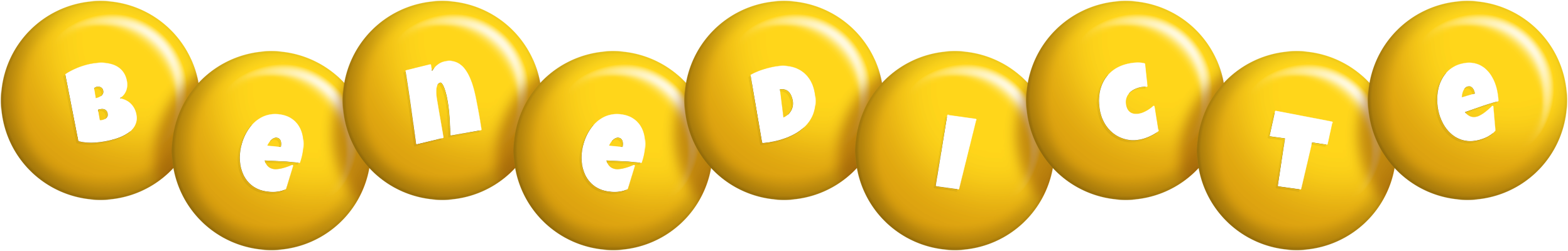 Benedicte candy-yellow logo