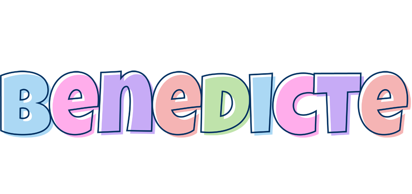 Benedicte pastel logo