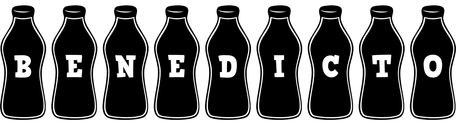 Benedicto bottle logo