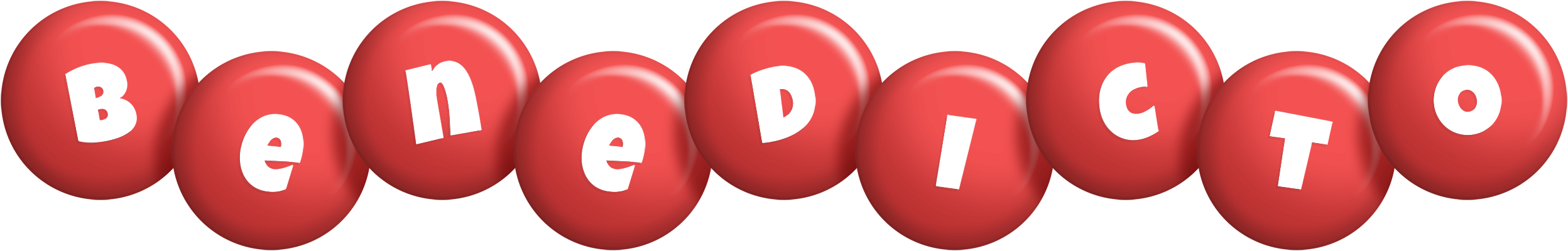 Benedicto candy-red logo