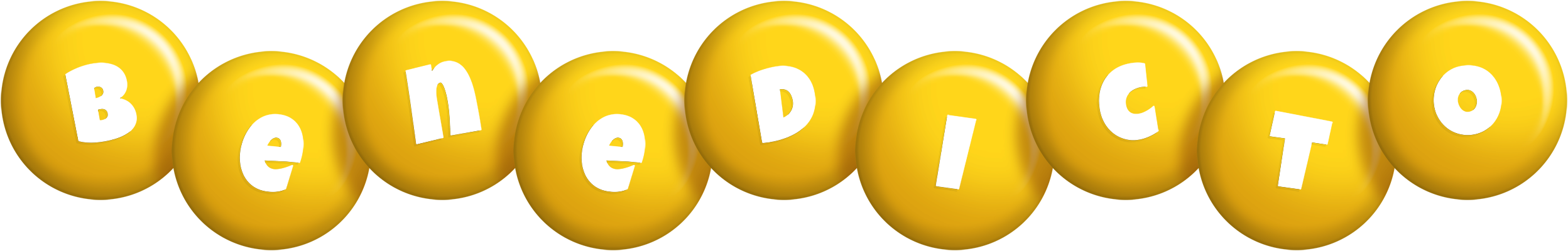 Benedicto candy-yellow logo
