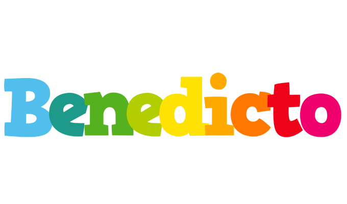 Benedicto rainbows logo