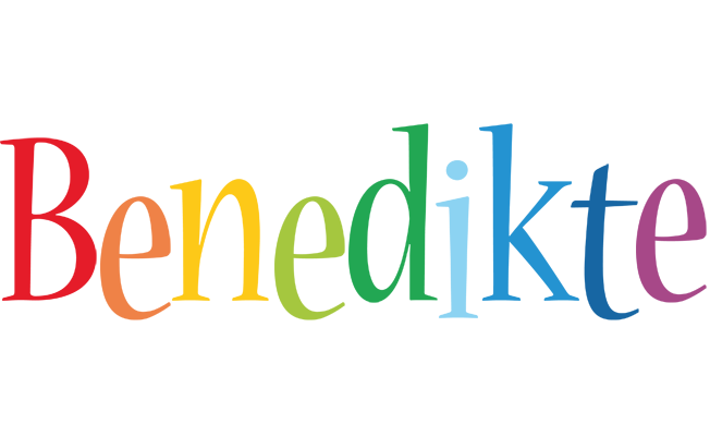Benedikte birthday logo