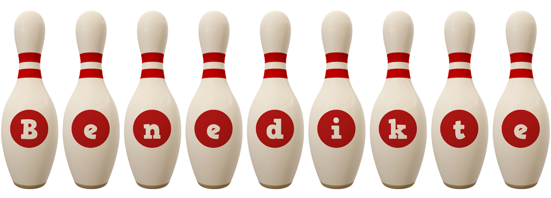 Benedikte bowling-pin logo