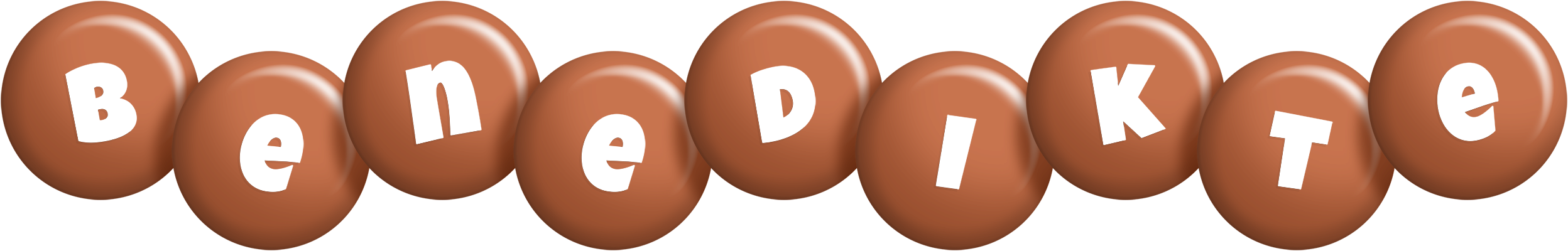 Benedikte candy-brown logo