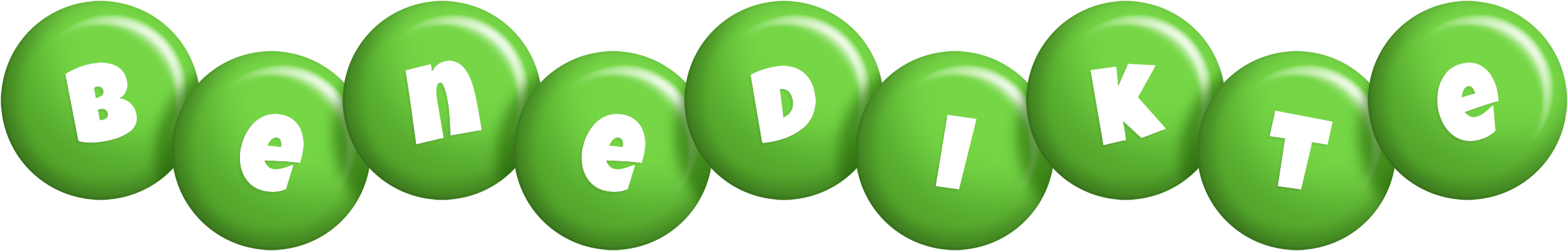 Benedikte candy-green logo