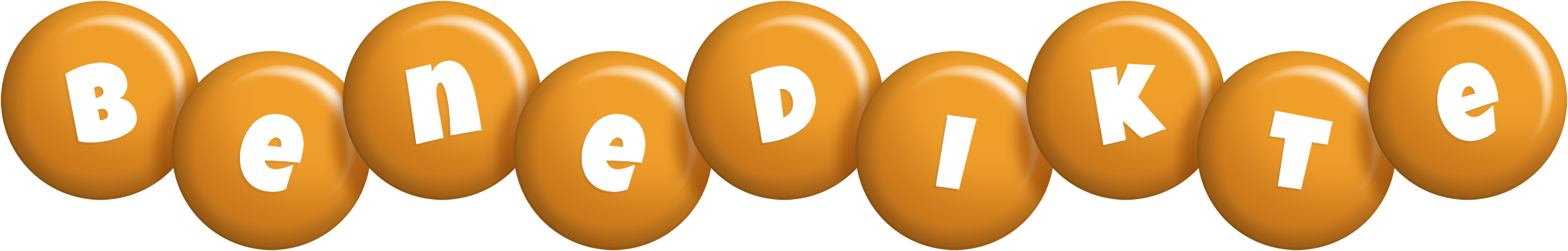 Benedikte candy-orange logo