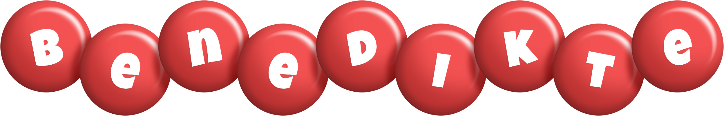 Benedikte candy-red logo