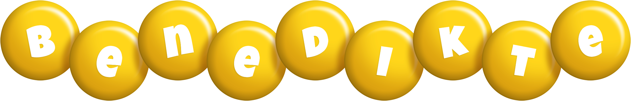 Benedikte candy-yellow logo