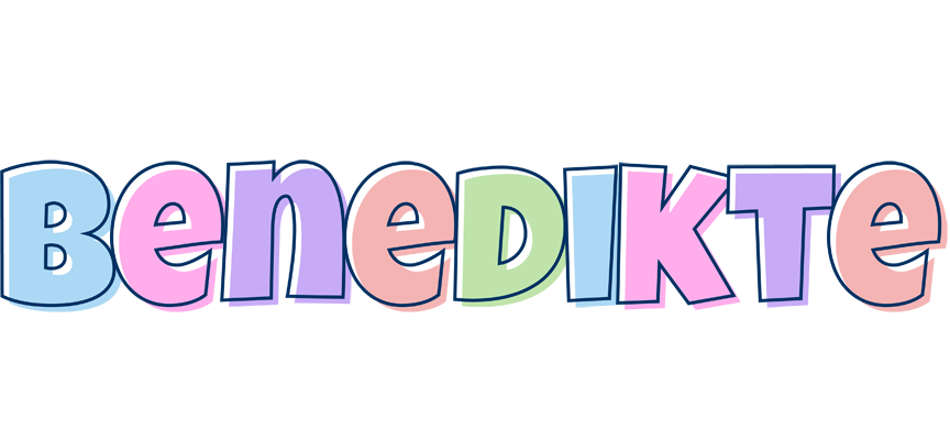 Benedikte pastel logo