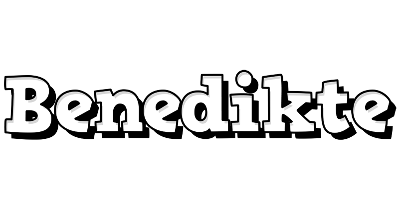 Benedikte snowing logo