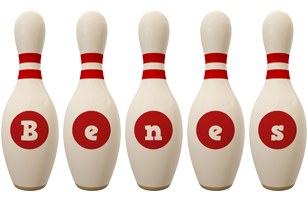 Benes bowling-pin logo