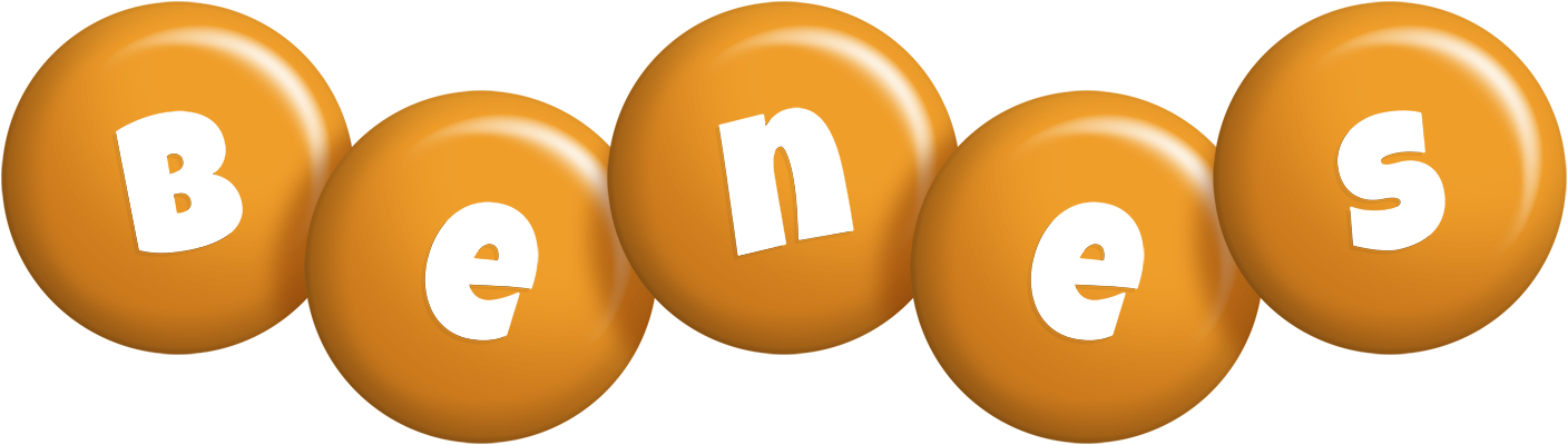 Benes candy-orange logo