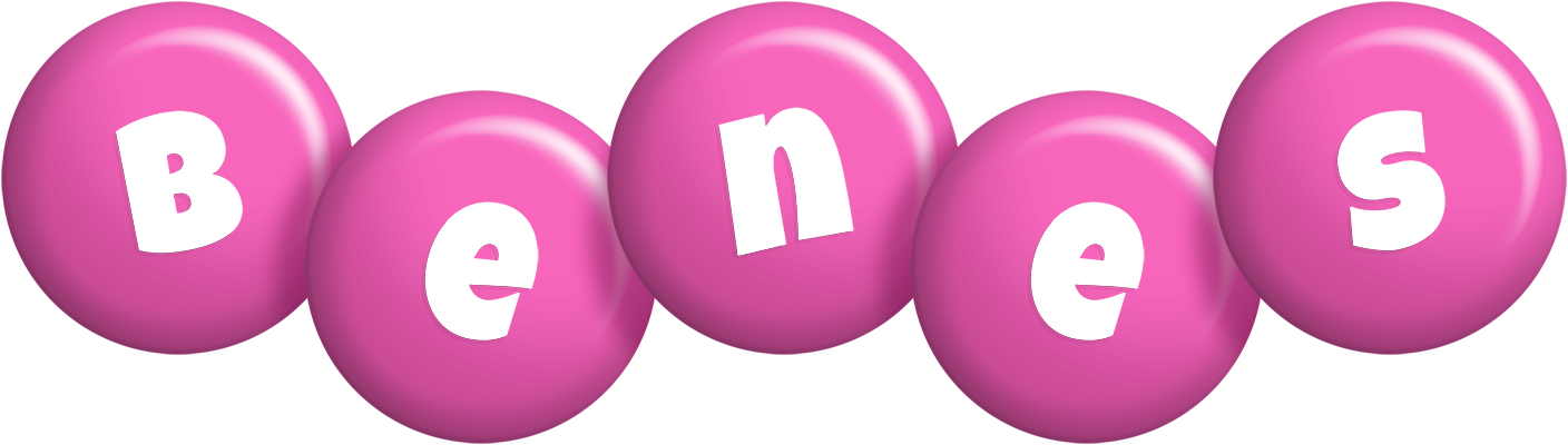 Benes candy-pink logo