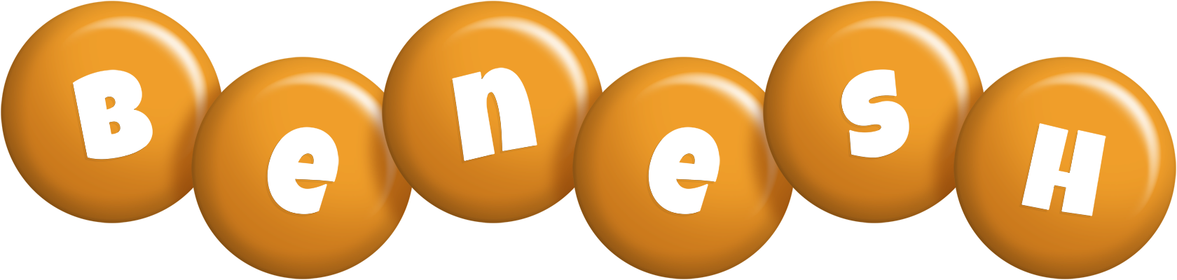 Benesh candy-orange logo