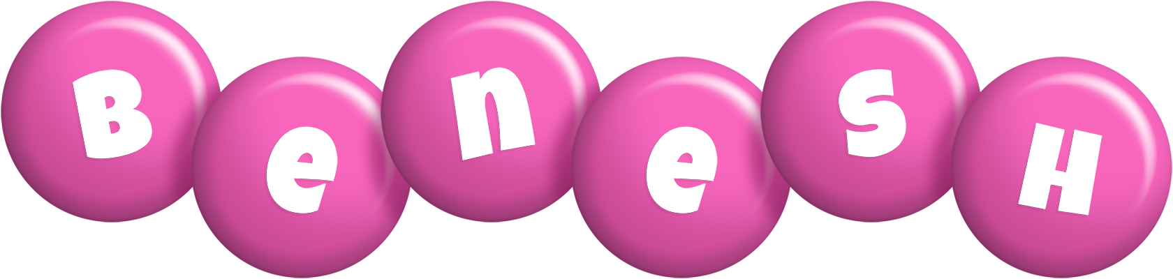 Benesh candy-pink logo