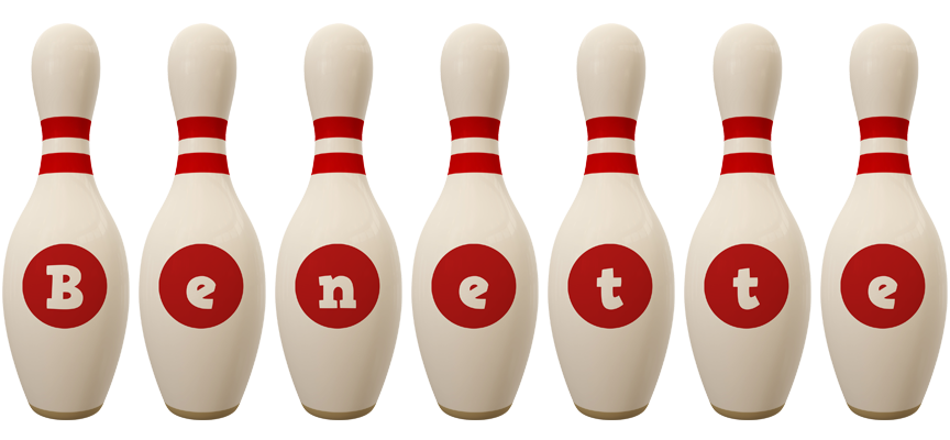 Benette bowling-pin logo