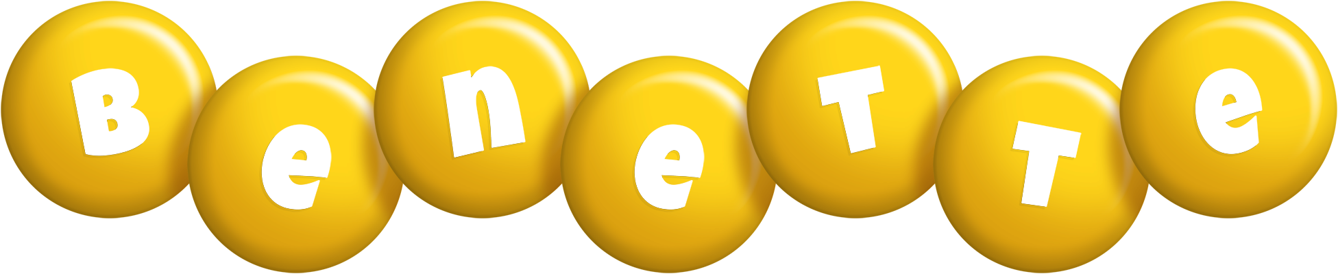 Benette candy-yellow logo