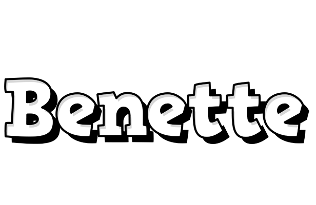 Benette snowing logo