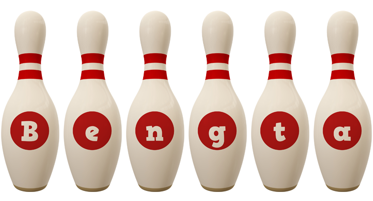 Bengta bowling-pin logo