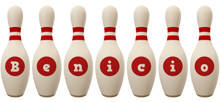 Benicio bowling-pin logo