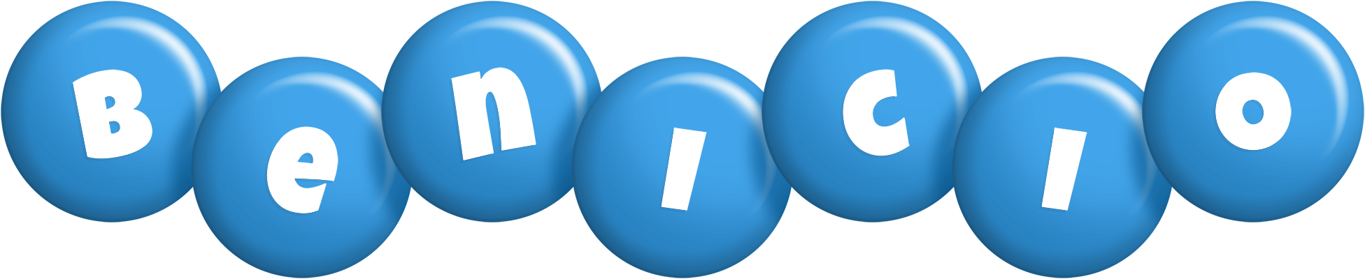 Benicio candy-blue logo