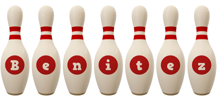 Benitez bowling-pin logo