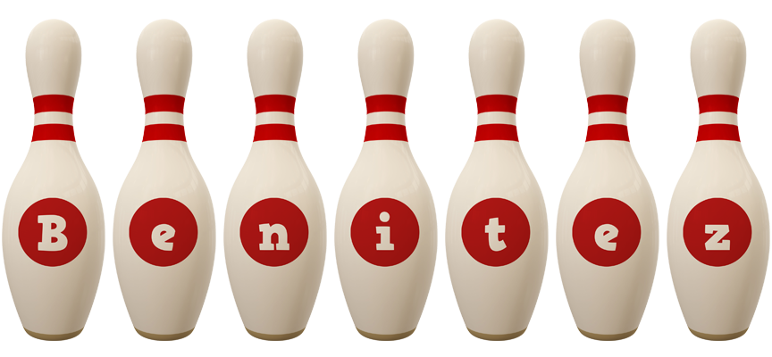 Benitez bowling-pin logo