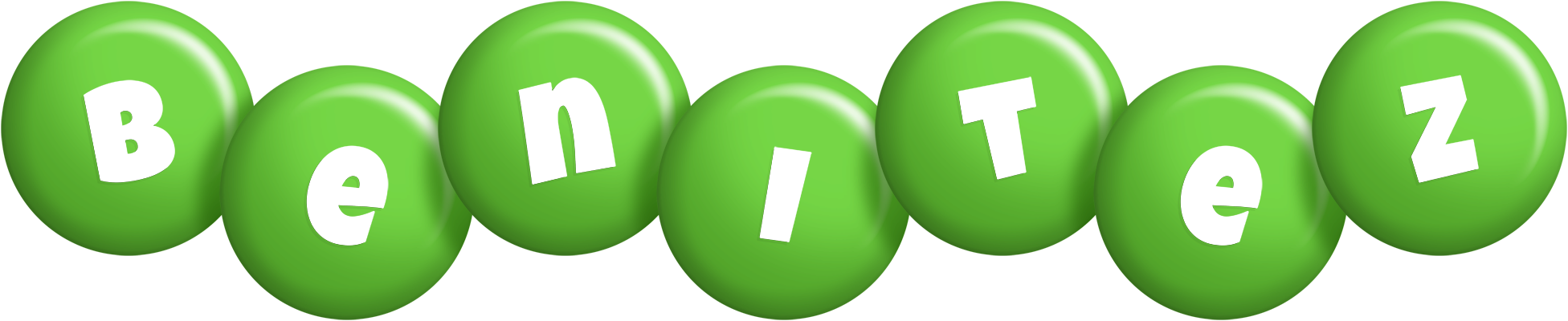 Benitez candy-green logo