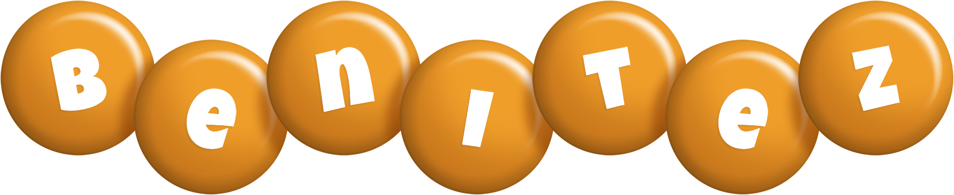 Benitez candy-orange logo