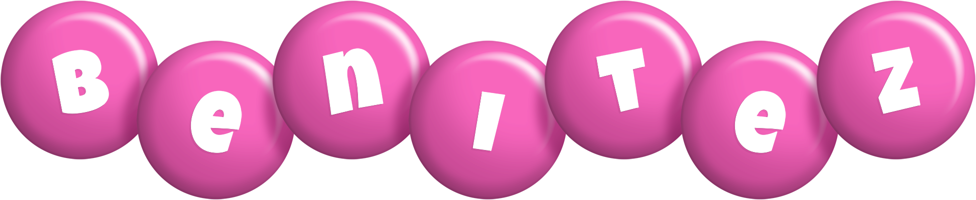 Benitez candy-pink logo