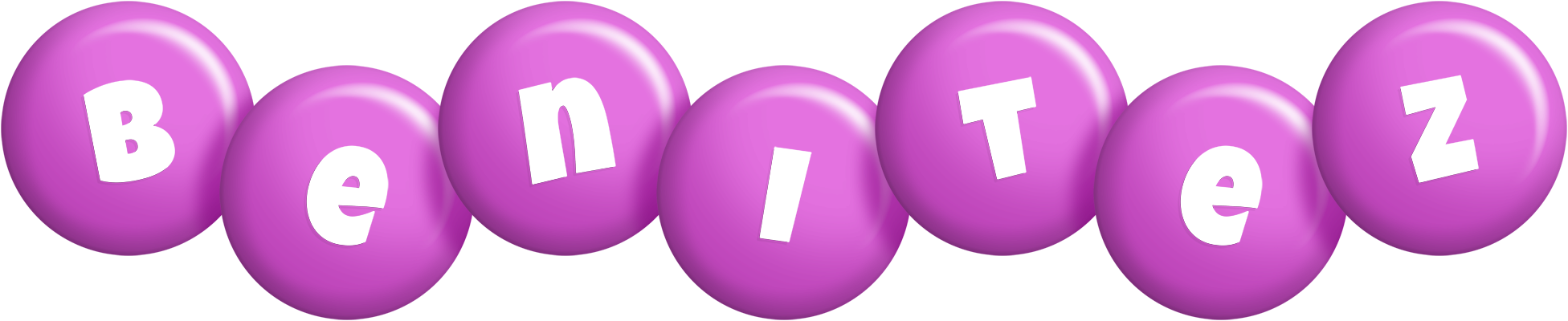 Benitez candy-purple logo