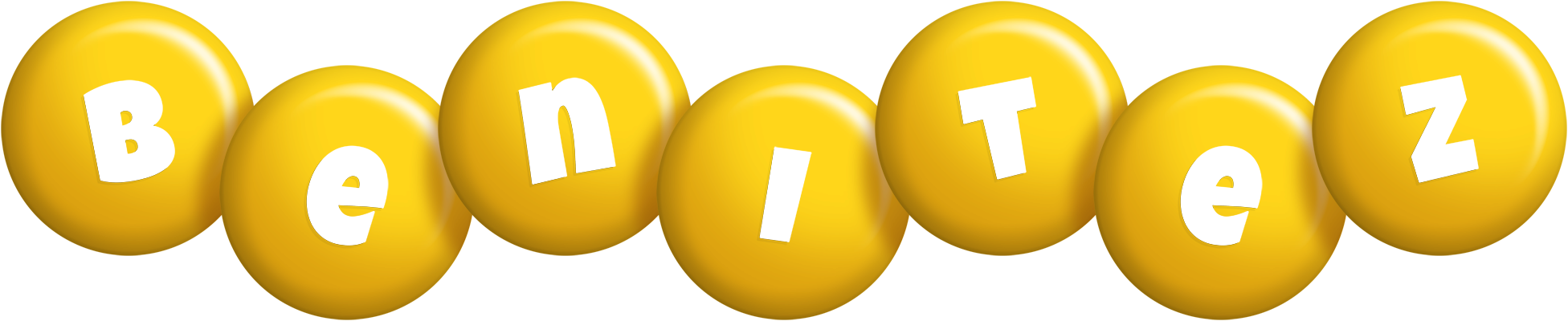 Benitez candy-yellow logo