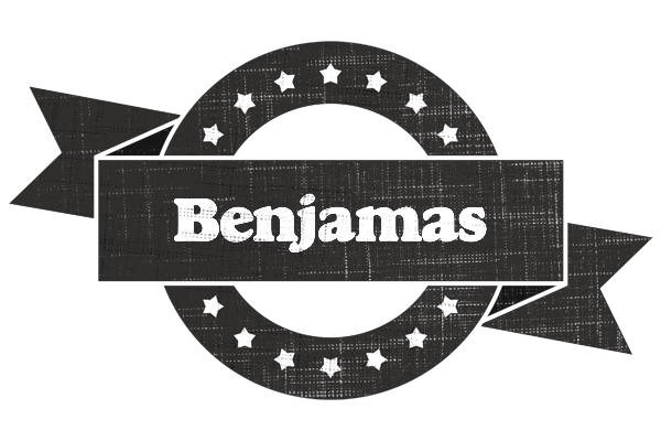 Benjamas grunge logo