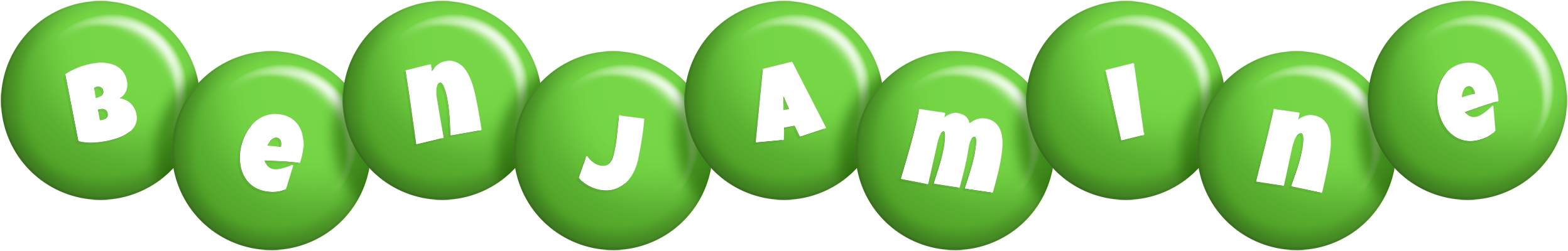 Benjamine candy-green logo