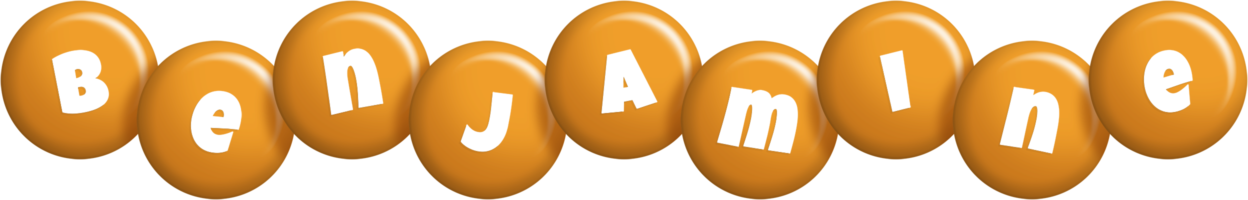 Benjamine candy-orange logo