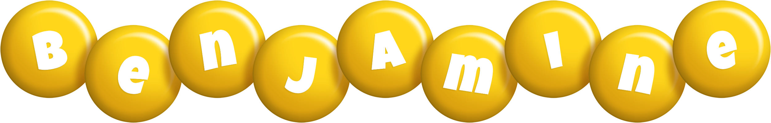Benjamine candy-yellow logo