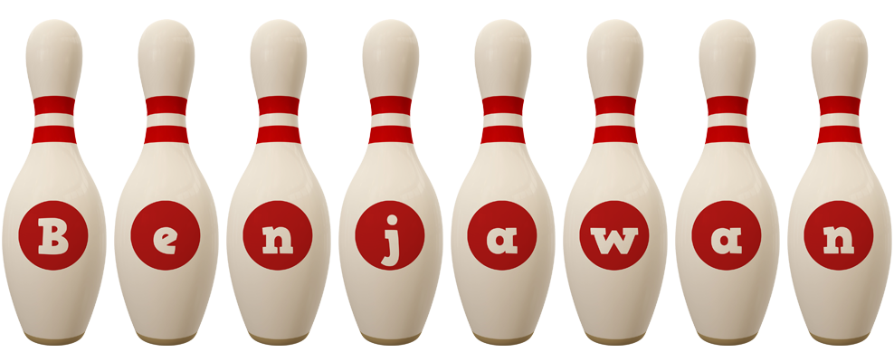 Benjawan bowling-pin logo