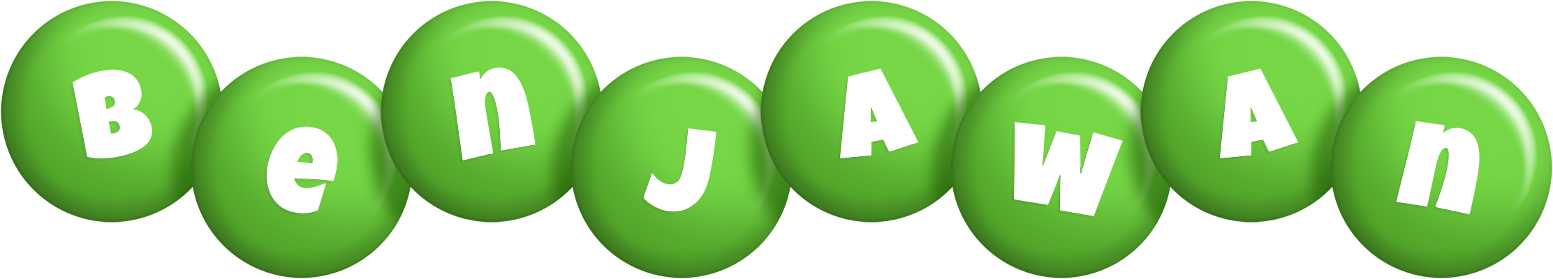 Benjawan candy-green logo