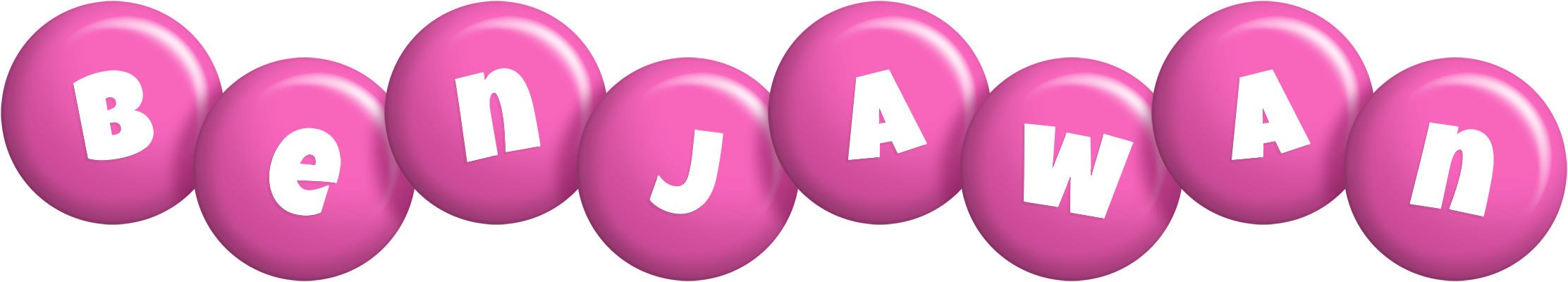 Benjawan candy-pink logo